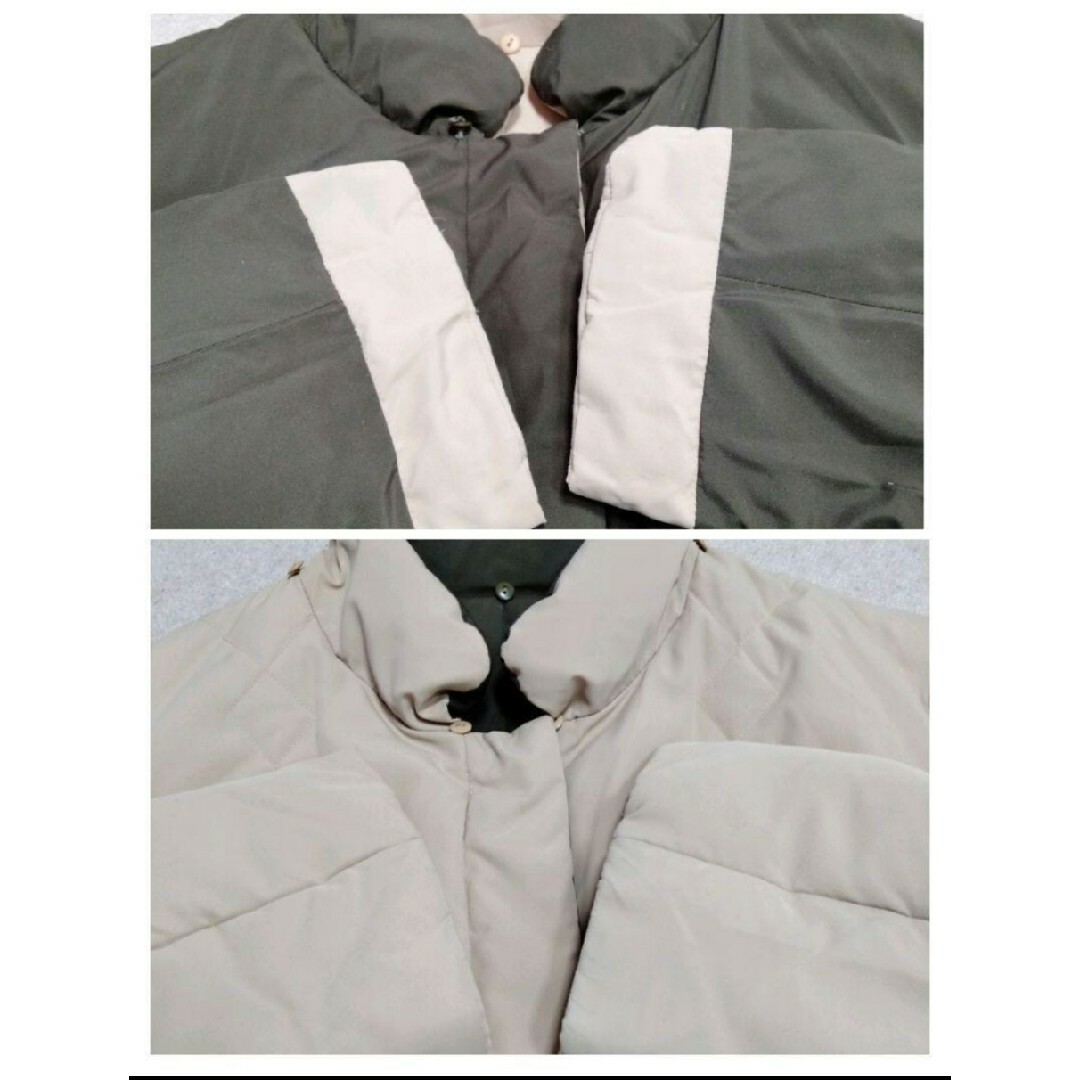 HANAE MORI(ハナエモリ)のHANAE MORI ハナエモリ　リバーシブルダウンコート レディースのジャケット/アウター(ダウンコート)の商品写真