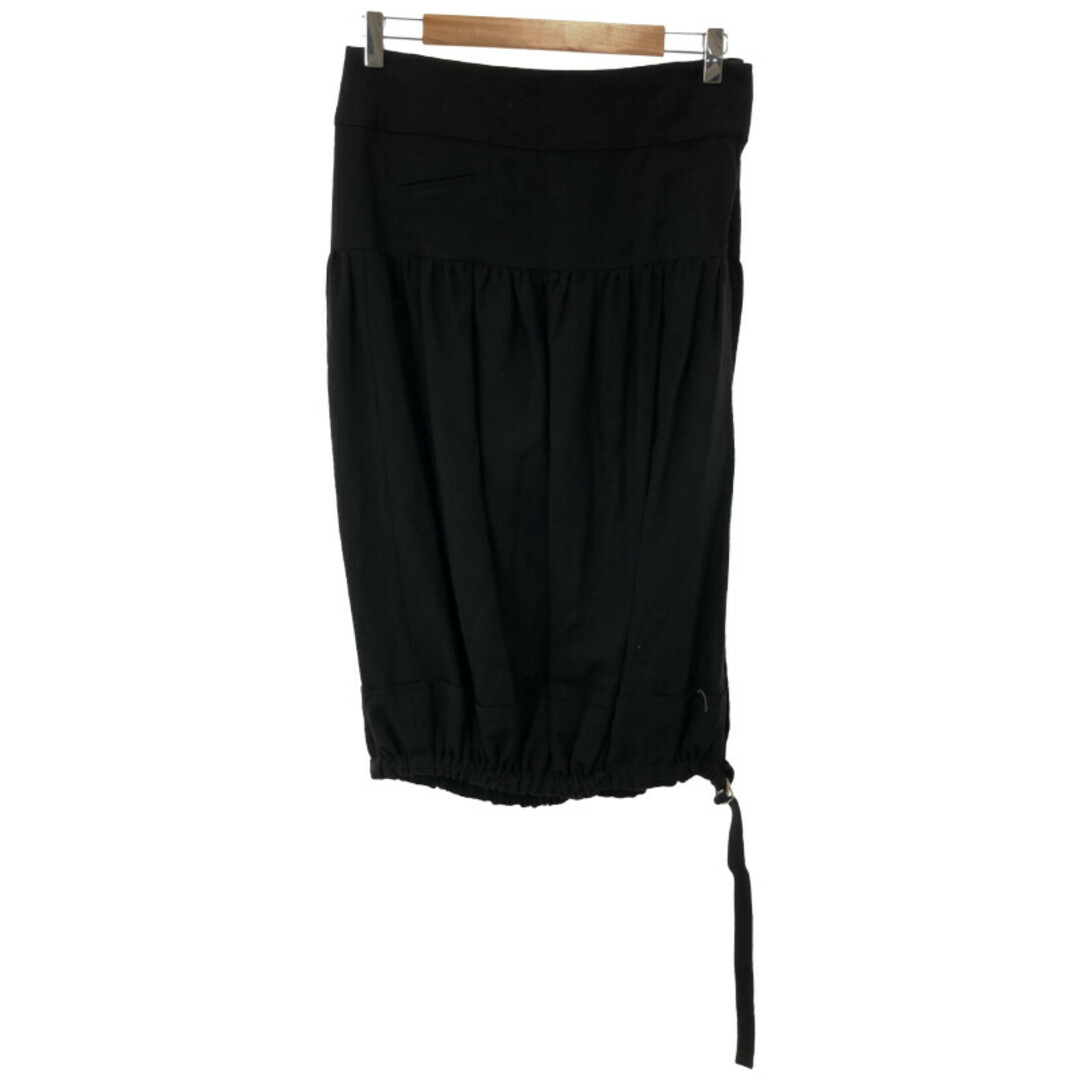 Y's(ワイズ)のY's ワイズ ウールギャバジンギャザースカート ブラック 1 YE-S01-100 レディースのスカート(ロングスカート)の商品写真
