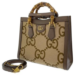 グッチ(Gucci)のグッチ トートバッグ ダイアナ ジャンボGG スモール バンブーハンドル 660195 GUCCI 2wayショルダー(トートバッグ)