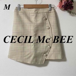 セシルマクビー(CECIL McBEE)のCECIL Mc BEE セシルマクビー ボタンミニスカート(ミニスカート)