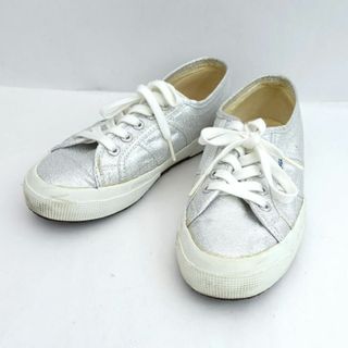 スペルガ(SUPERGA)のSUPERGA / スペルガ ◆スニーカー/シルバーラメ /シルバーカラー/サイズ37 S001820 【レディース/ガールズ/LADY/女性/婦人】【靴/クツ/シューズ/SHOES】 レディースファッション【中古】 [0220478400](スニーカー)