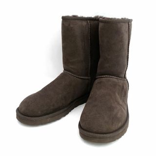 アグ(UGG)のUGG / アグ ◆ムートンブーツ/チョコレート/サイズ25cm 5825 【レディース/ガールズ/LADY/女性/婦人】【靴/クツ/シューズ/SHOES】 レディースファッション【中古】 [0220478405](ブーツ)