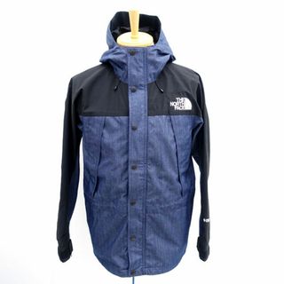 THE NORTH FACE / ノースフェイス ◆マウンテンライトデニムジャケット/ネイビー×ブラック/GORE-TEX/S NP12032 【メンズ/MEN/男性/ボーイズ/紳士】 メンズファッション【中古】 [0220478607](ダッフルコート)