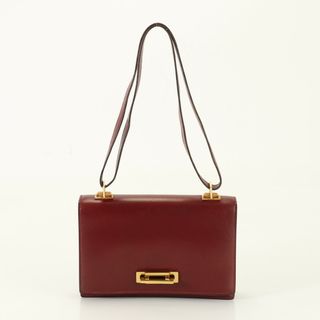 エルメス(Hermes)の美品 ヴィンテージ エルメス ボックス カーフレザー 2WAY ショルダーバッグ 肩掛け ハンド ゴールド 金具 定番 レディース TET 2お5-6(ショルダーバッグ)