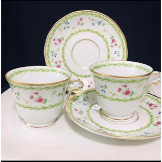 アビランド(Haviland)のベルナルドリモージュ アルトワグリーン　2客セット(食器)