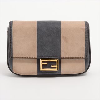 フェンディ(FENDI)のフェンディ  レザー  ブラック レディース ポーチ(ポーチ)