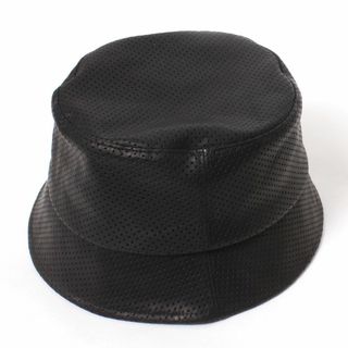 キジマタカユキ(KIJIMA TAKAYUKI)の24ss KIJIMA TAKAYUKI ホースレザーパンチングバケットハット2(ハット)