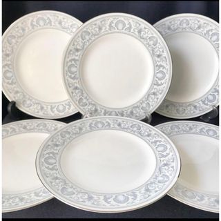 ウェッジウッド(WEDGWOOD)のウェッジウッド　ドルフィンホワイト　20.5cmプレート　６枚(食器)