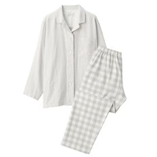 ムジルシリョウヒン(MUJI (無印良品))の無印良品 二重ガーゼパジャマ レディースＬサイズ(パジャマ)