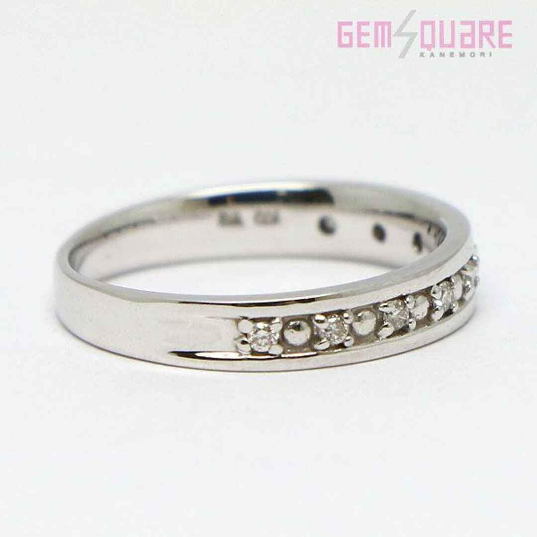 K10WG ダイヤモンド ピンキーリング 指輪 D0.06 1.47g 3号 洗浄済み 美品 レディースのアクセサリー(リング(指輪))の商品写真