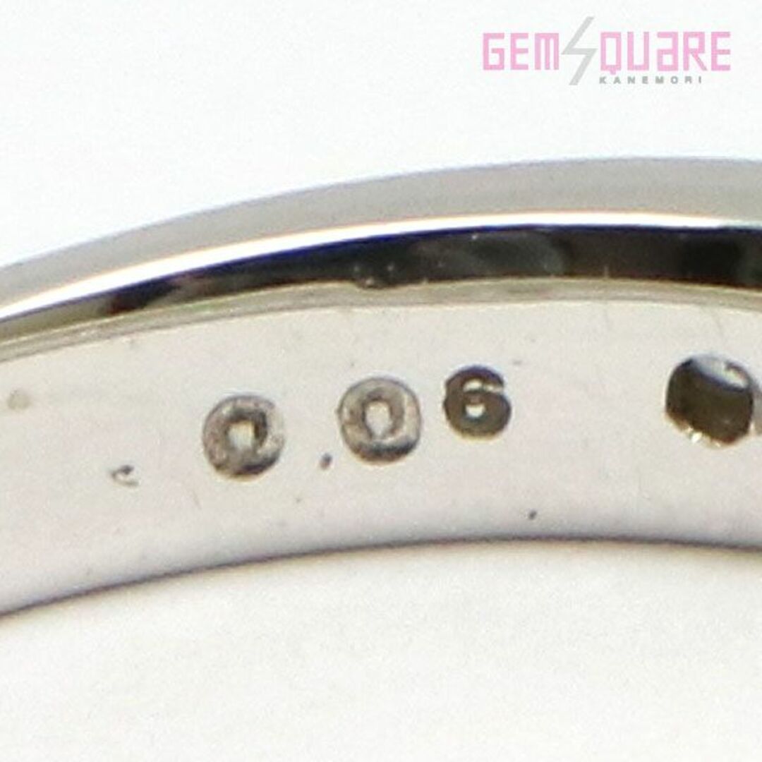 K10WG ダイヤモンド ピンキーリング 指輪 D0.06 1.47g 3号 洗浄済み 美品 レディースのアクセサリー(リング(指輪))の商品写真