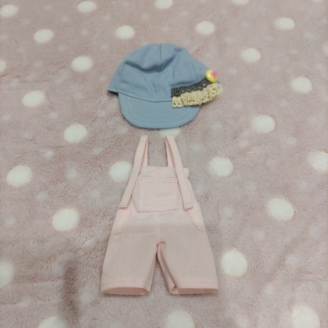 ネオブライス　アウトフィット　ピンク　帽子　1/6　人形　服　キャップ帽 ハンドメイドのぬいぐるみ/人形(その他)の商品写真