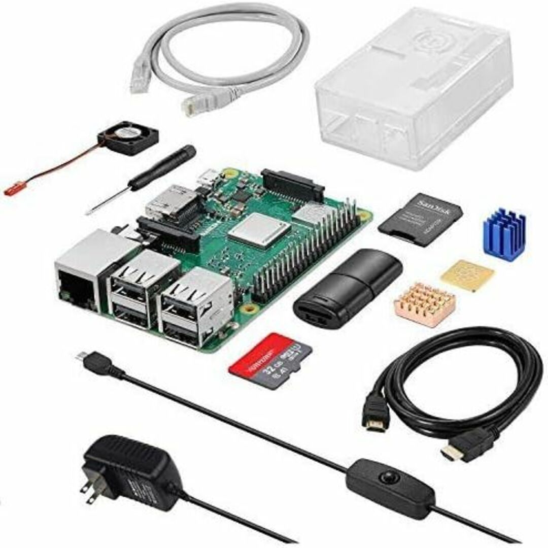 Raspberry Pi 3 Model b+ ラズベリーパイ3b+ 32GB スマホ/家電/カメラのPC/タブレット(デスクトップ型PC)の商品写真