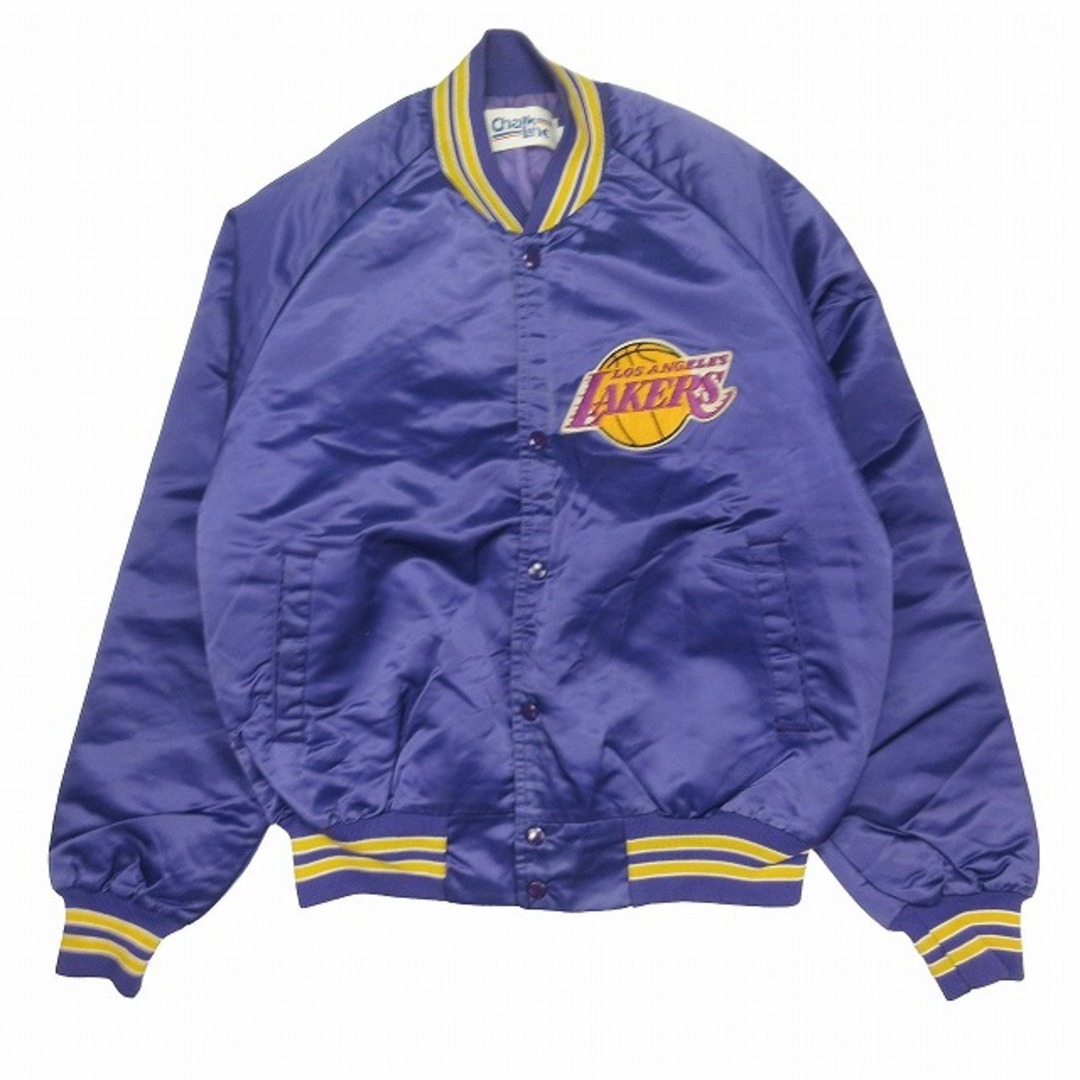 other(アザー)の90s チョークライン レイカーズ Lakers スタジャン M ◎ME1 メンズのジャケット/アウター(スタジャン)の商品写真