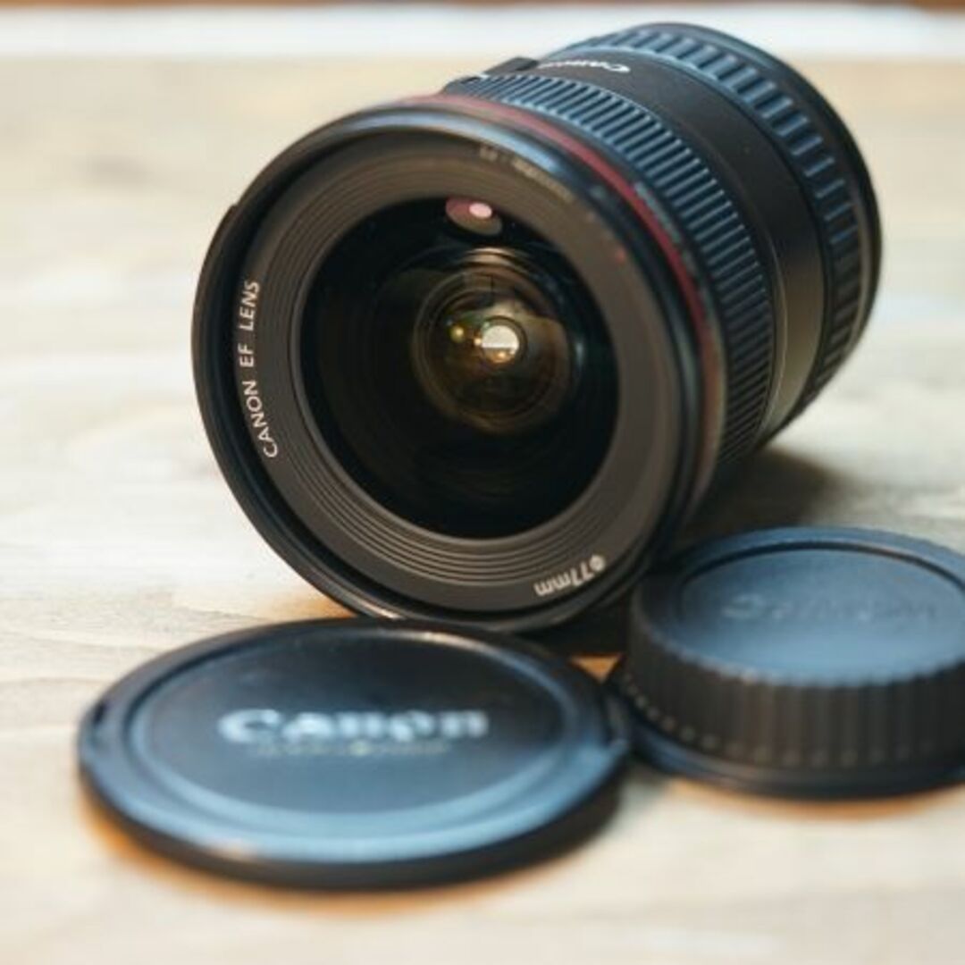 ツヤ有レンズ表面の小傷8643 良品 Canon EF 17-40mm 4 L USM