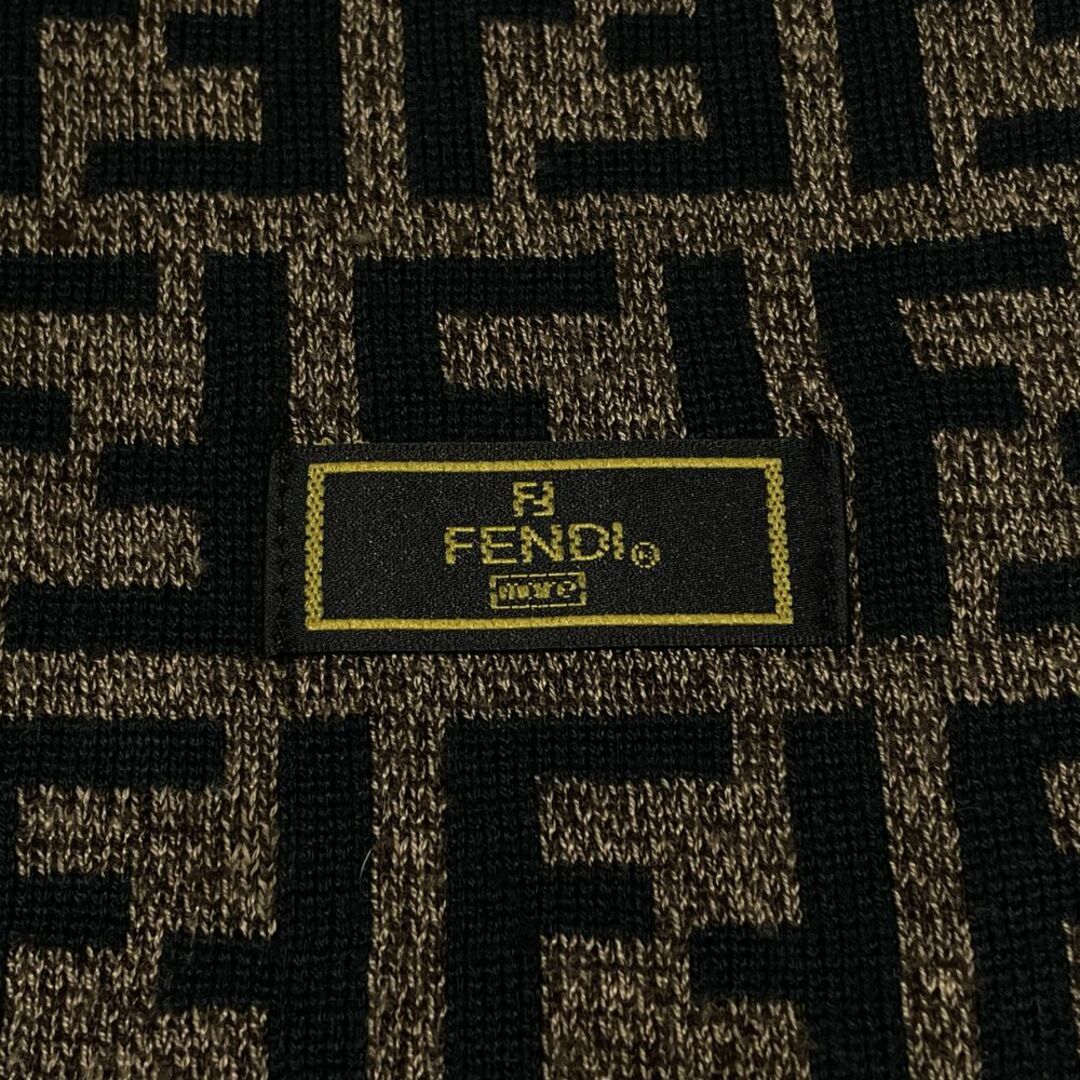 FENDI(フェンディ)のFENDI マフラー ズッカ ブロック ストライプ ぺカン 154?p×35 メンズのファッション小物(マフラー)の商品写真