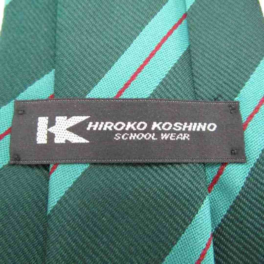 HIROKO KOSHINO(ヒロココシノ)のヒロココシノ ブランド ネクタイ ストライプ柄 メンズ グリーン HIROKO KOSHINO メンズのファッション小物(ネクタイ)の商品写真