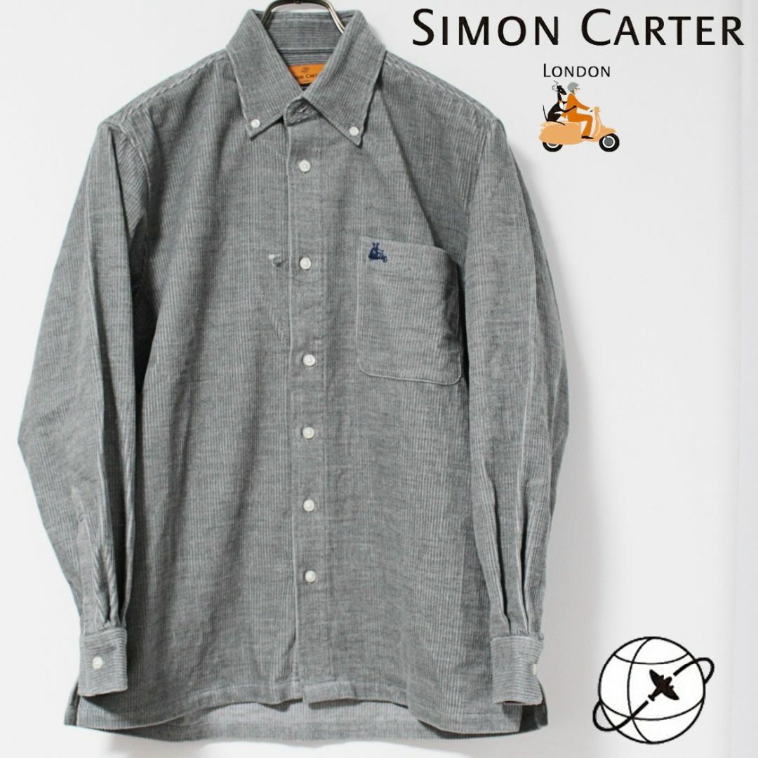 SIMON CARTER(サイモンカーター)の新品 サイモンカーター 厚手ウール混 定価20900円 コーデュロイシャツ M メンズのトップス(シャツ)の商品写真