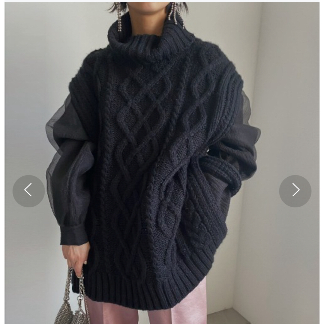 Ameri VINTAGE(アメリヴィンテージ)のUNDRESSED COTTON CANDY SLEEVE KNIT レディースのトップス(ニット/セーター)の商品写真