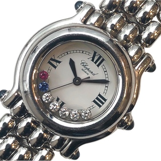 ショパール(Chopard)の　ショパール Chopard ハッピースポーツ 27/8250-23 ホワイト ステンレススチール レディース 腕時計(腕時計)