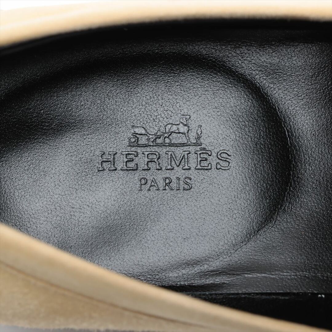 Hermes(エルメス)のエルメス  スエード 36 1/2 イエロー レディース ローファー レディースの靴/シューズ(ローファー/革靴)の商品写真