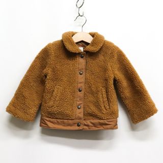 ギャップ(GAP)のギャップ ボアジャケット ボアフリース アウター ベビー 女の子用 90サイズ ブラウン GAP(ジャケット/コート)