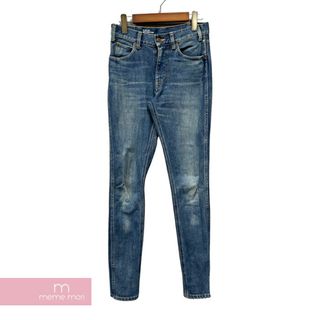 CELINE Washed Skinny Denim N112 640E 07WS セリーヌ ウォッシュドスキニームデニムパンツ ジーンズ ダメージ加工 インディゴ サイズ25 【240118】【中古-B】【me04】