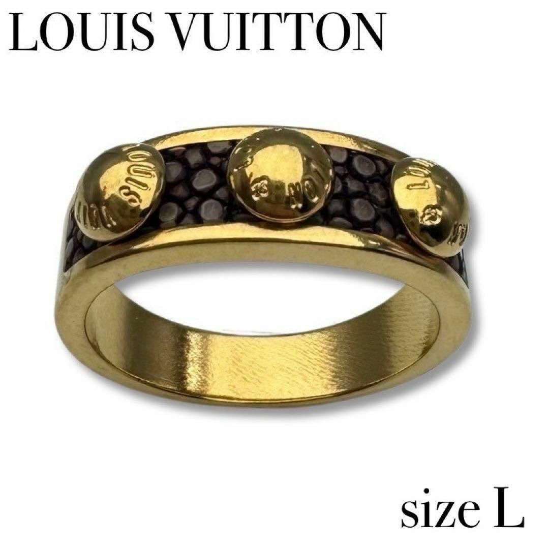 LOUIS VUITTON(ルイヴィトン)のルイヴィトン M66421 クルー リング 指輪 サイズ L 17号 ゴールド  メンズのアクセサリー(リング(指輪))の商品写真