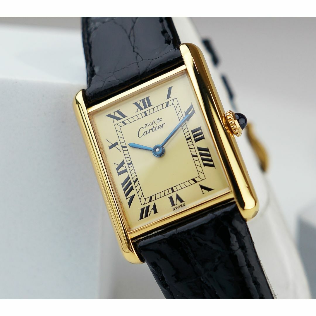 Cartier(カルティエ)の美品 カルティエ マスト タンク アイボリー ローマン 手巻き LM メンズの時計(腕時計(アナログ))の商品写真