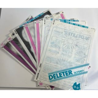 デリーター(DELETER)の①スクリーントーン27枚(フラッシュ・フキダシ)[漫画画材](まとめ売りのみ)(コミック用品)