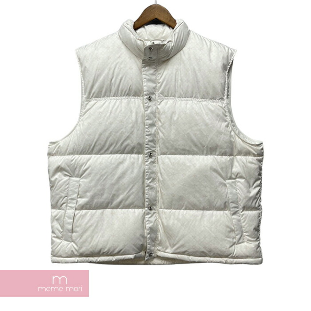 CHROME HEARTS CHplus Stiff Down Vest CHplus スティッフダウンベスト ダガージップ クロスボールボタン ホワイト サイズXXL 【240118】【新古品】【me04】