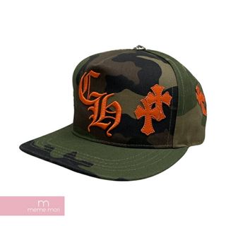 クロムハーツ(Chrome Hearts)のCHROME HEARTS CH Baseball Cap Cemetery Patch Camo クロムハーツ ベースボールキャップ セメタリーパッチカモフラ 迷彩 クロスボール 帽子 ロゴ刺繍 セメタリーパッチ クロスボール カーキオリーブ 【240118】【新古品】【me04】(キャップ)