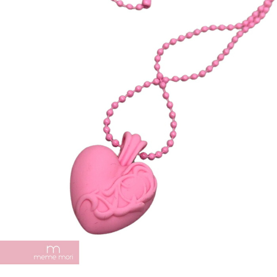 Chrome Hearts(クロムハーツ)のCHROME HEARTS 2023SS Silicone Rubber Heart Necklace クロムハーツ シリコンラバーハートネックレス ペンダント ネックレストップ ボールチェーン アクセサリー ピンク 【240118】【新古品】【me04】 レディースのアクセサリー(その他)の商品写真