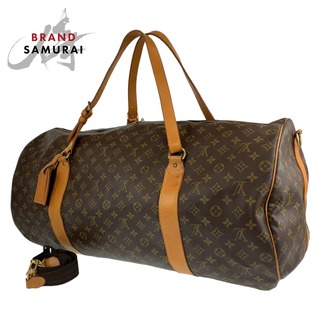 ルイヴィトン(LOUIS VUITTON)のLOUIS VUITTON ルイヴィトン モノグラム サック ポロション 男女兼用 ブラウン 茶 ゴールド金具 PVC M41220 ボストンバッグ 旅行バッグ 2way 404695 【中古】(ボストンバッグ)