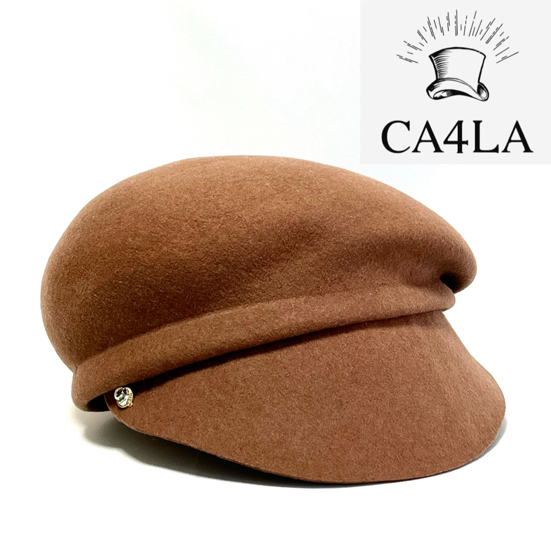 CA4LA(カシラ)の【超美品】CA4LA カシラ 日本製 ウールフェルト アシメントリーキャスケット レディースの帽子(キャスケット)の商品写真