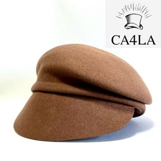 カシラ(CA4LA)の【超美品】CA4LA カシラ 日本製 ウールフェルト アシメントリーキャスケット(キャスケット)