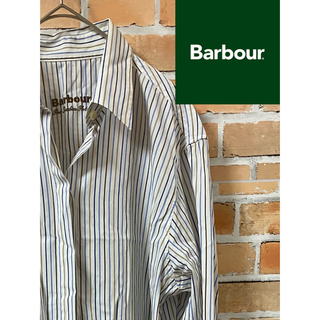 【大人】Barbour バブア☆ストライプのオーバーサイズシャツ(シャツ/ブラウス(長袖/七分))