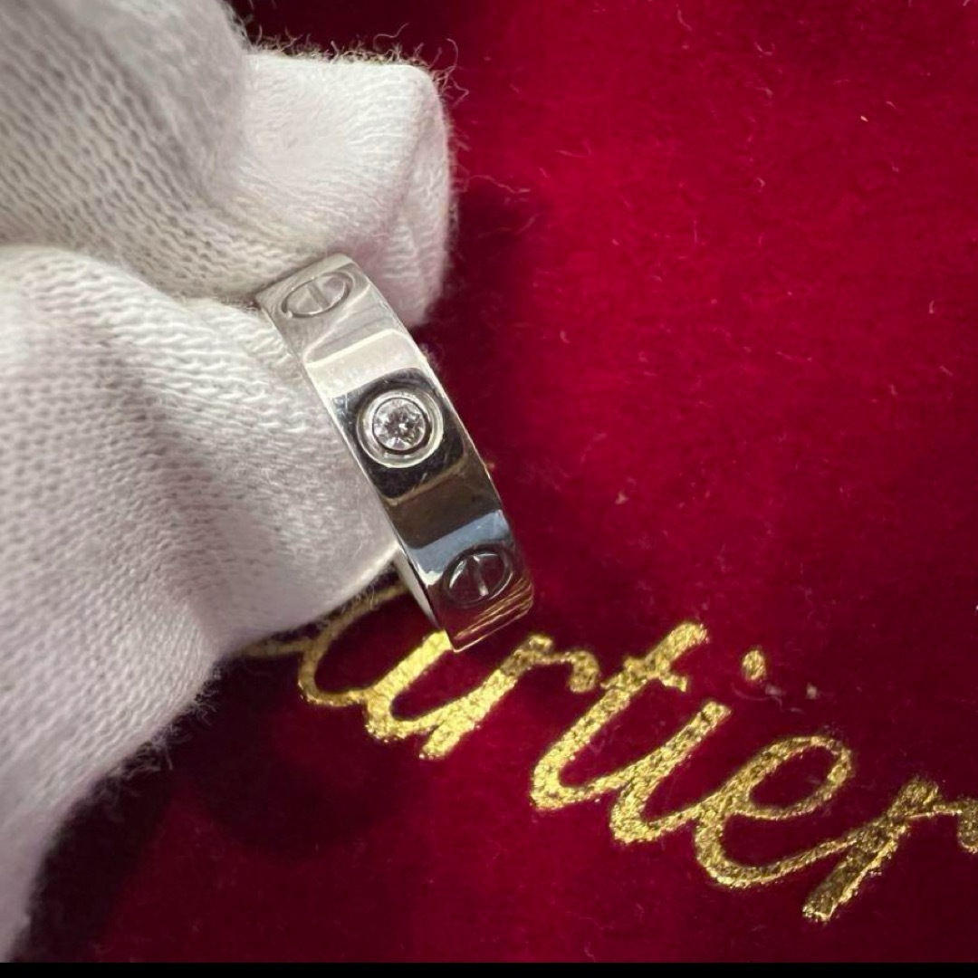 Cartier(カルティエ)のカルティエ ラブリング　ダイヤ付き レディースのアクセサリー(リング(指輪))の商品写真