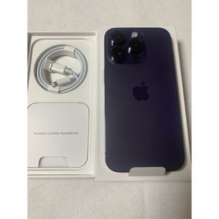 新品同様　お得　simフリー　iPhone14 Pro 128GB(スマートフォン本体)