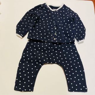 プチバトー(PETIT BATEAU)のプチバトー　セットアップ　トップス　ボトムス　セット　12m 74cm(パンツ)