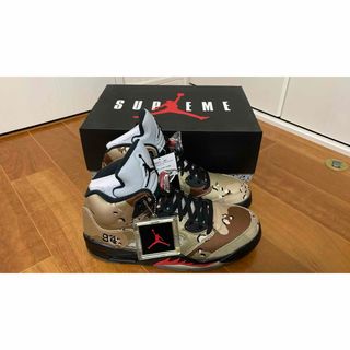 ナイキ(NIKE)の★けん様専用★ 新品 Supreme × Air Jordan 5 Retro(スニーカー)