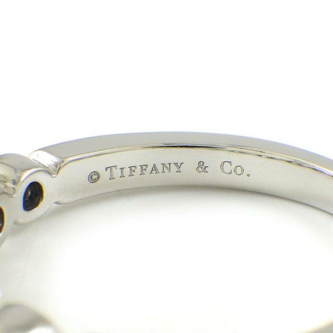 Tiffany & Co.(ティファニー)のティファニー Tiffany & Co. リング ジャズ グラジュエイテッド バンド ハーフ サークル 7ポイント ダイヤモンド PT950 9号 【中古】 レディースのアクセサリー(リング(指輪))の商品写真