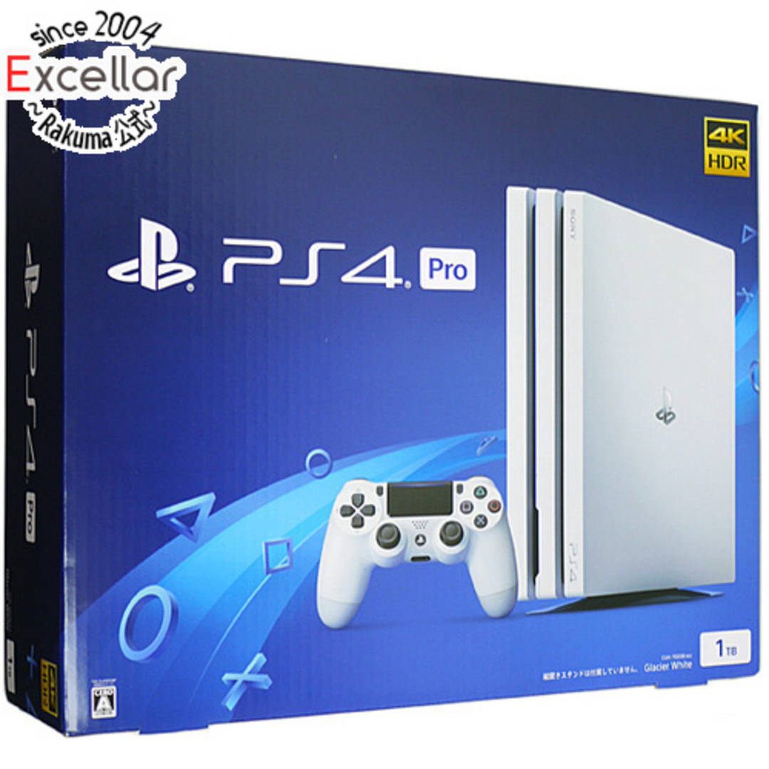 PlayStation4(プレイステーション4)のSONY　プレイステーション4 Pro 1TB ホワイト　CUH-7000BB02 元箱あり エンタメ/ホビーのゲームソフト/ゲーム機本体(家庭用ゲーム機本体)の商品写真