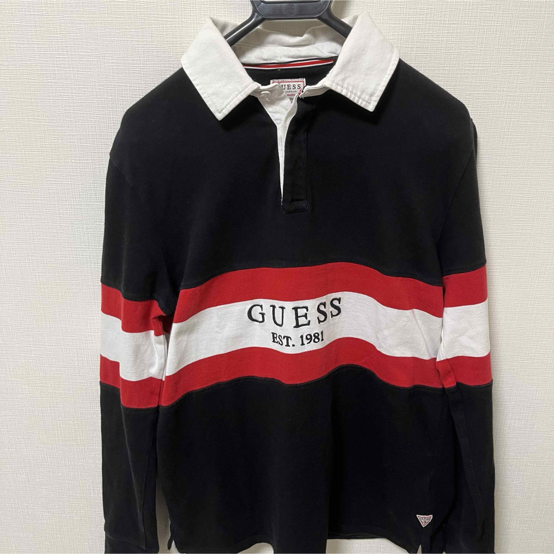 GUESS(ゲス)の【GUESS】　ゲス　長袖　ポロシャツ　XSサイズ メンズのトップス(ポロシャツ)の商品写真