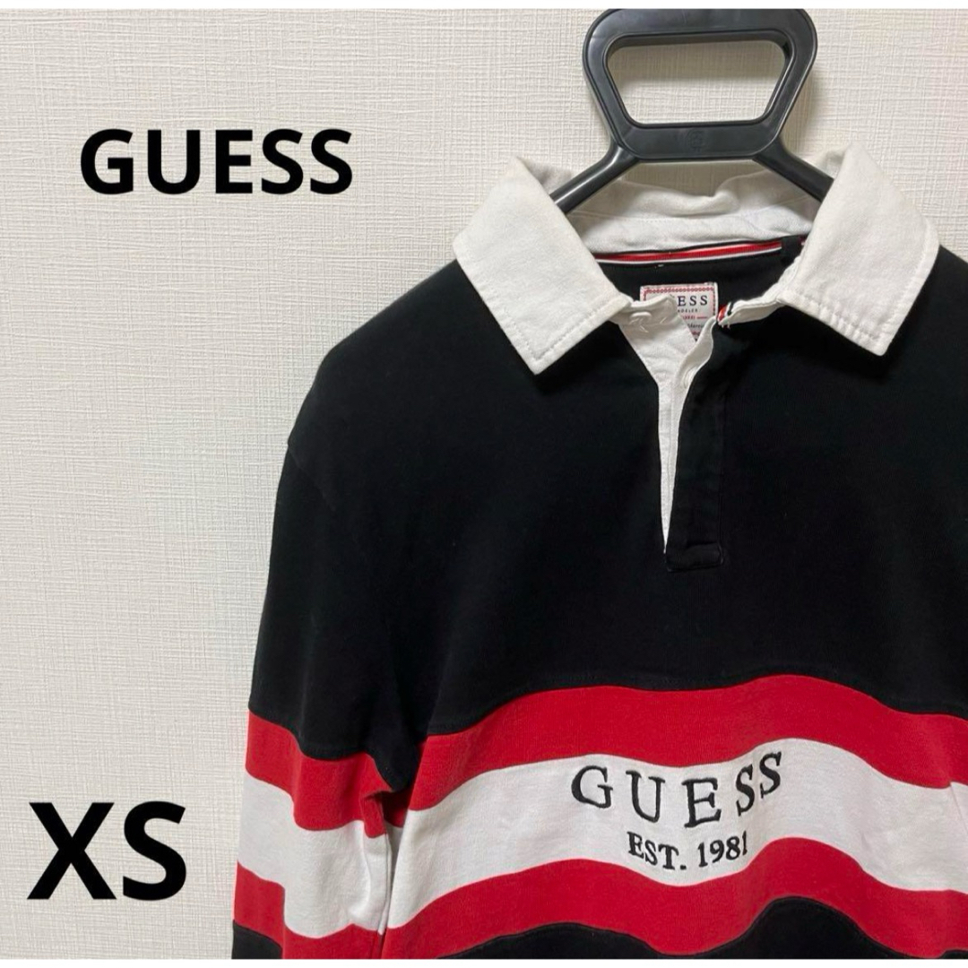 GUESS(ゲス)の【GUESS】　ゲス　長袖　ポロシャツ　XSサイズ メンズのトップス(ポロシャツ)の商品写真