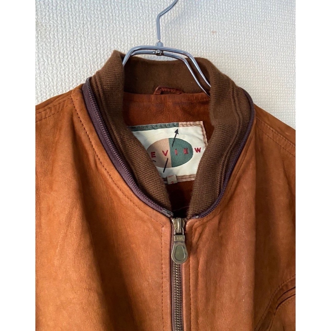 ユーロヴィンテージ ririジップ デタッチャブル レザージャケット パーカー メンズのジャケット/アウター(レザージャケット)の商品写真