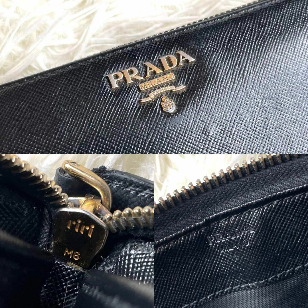 PRADA(プラダ)の⋟人気品⋞ / プラダ サフィアーノメタルジッピーウォレット 1ML506 ネロ レディースのファッション小物(財布)の商品写真