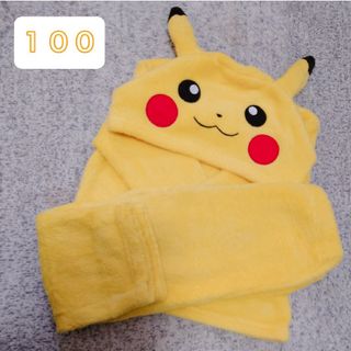 ポケモン(ポケモン)のピカチュウ パジャマ 100 ポケモン なりきり 着ぐるみ フリース あったか(パジャマ)