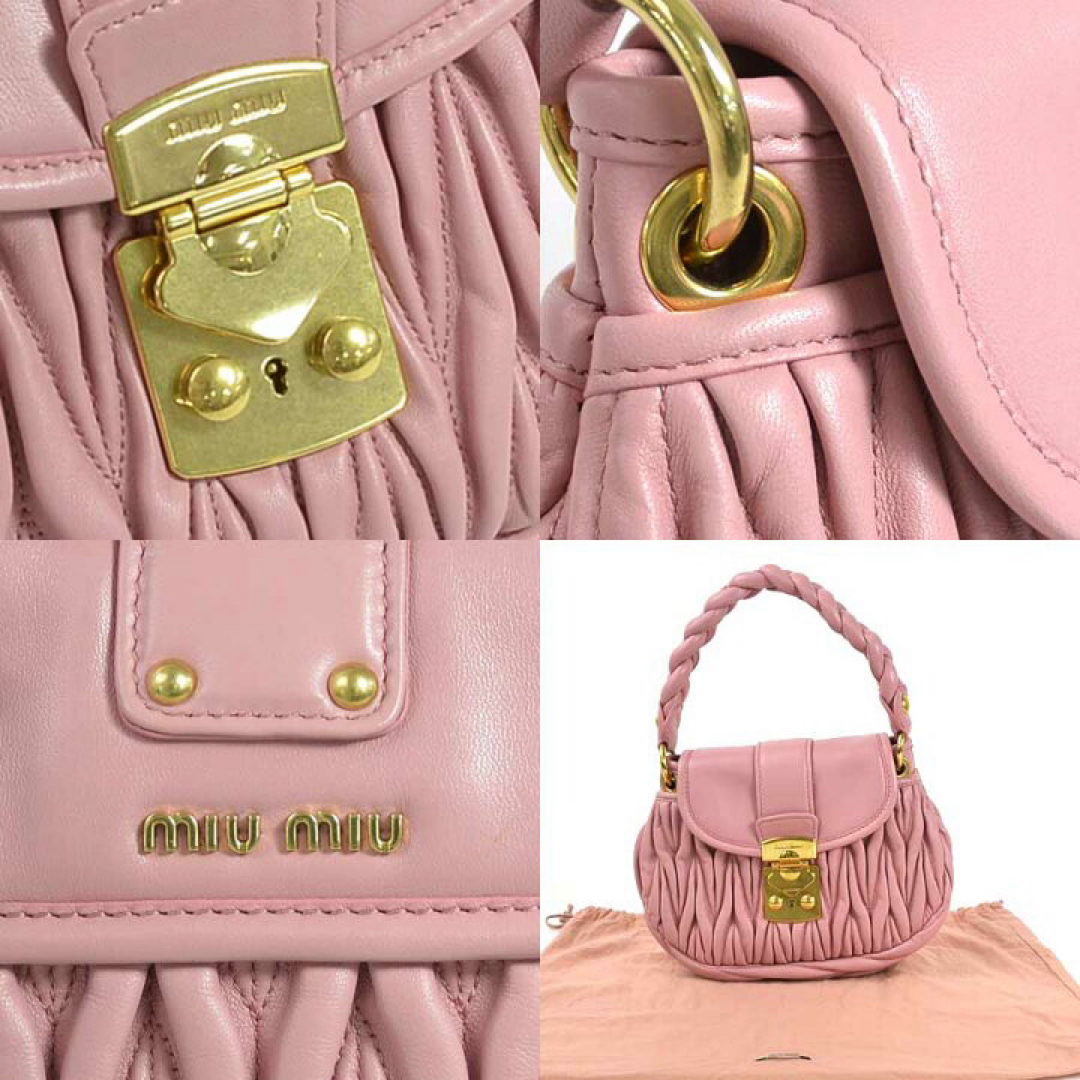 miumiu(ミュウミュウ)のミュウミュウ MIUMIU ハンドバッグ マテラッセ ROSA（ピンク） レディースのバッグ(ショルダーバッグ)の商品写真