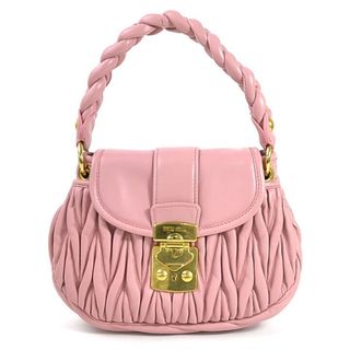 ミュウミュウ(miumiu)のミュウミュウ MIUMIU ハンドバッグ マテラッセ ROSA（ピンク）(ショルダーバッグ)